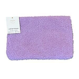 New Post it Lavender Purple Canvas Laptop Pouch 10 in x 15"
